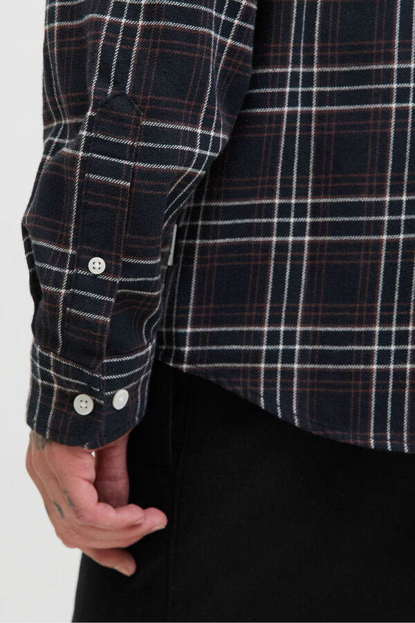 Jack & Jones Checkered flannel shirt Crna