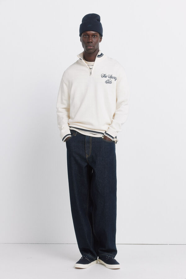 Springfield Basic zip- zip fastening white