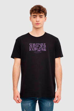 Springfield T-Shirt Print Aufschrift schwarz