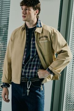 Springfield Tencel linen plaid shirt