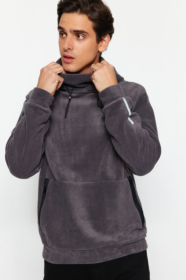 Trendyol Sudadera polar gris