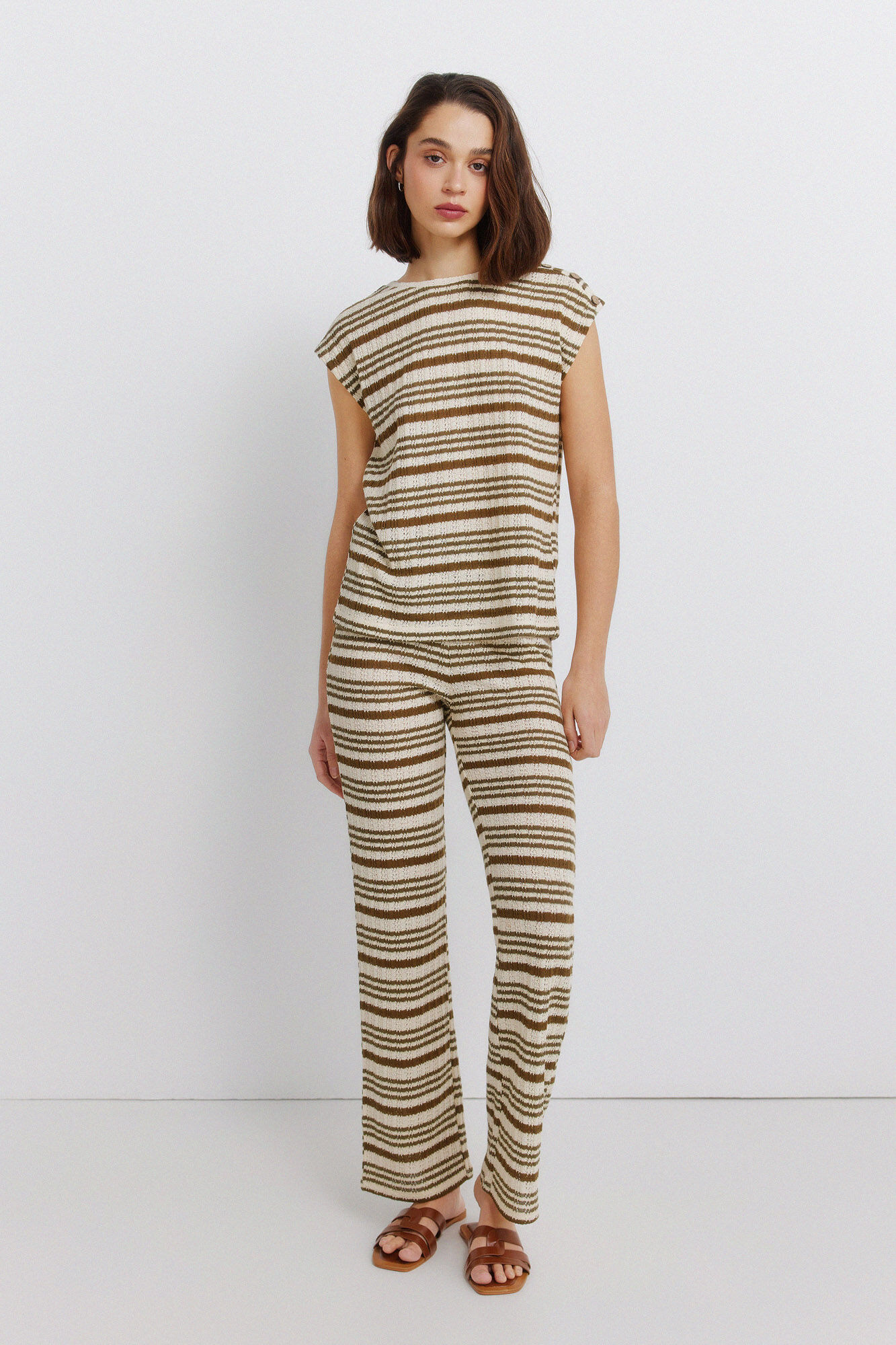 Springfield Striped jersey-knit T-shirt