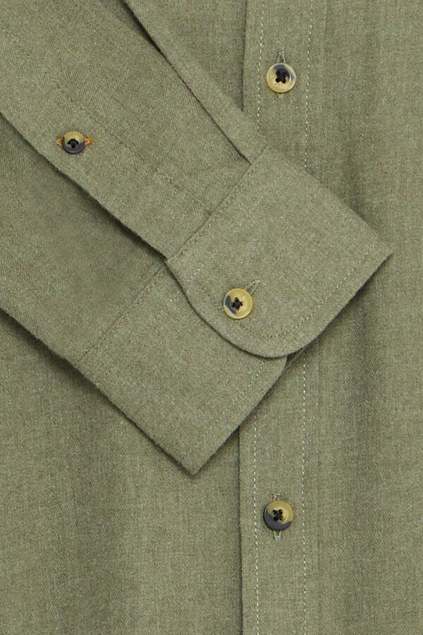 Blend Camisa de Manga Larga kaki