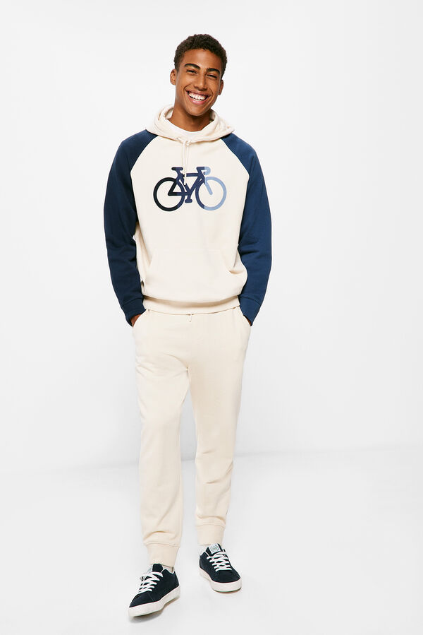 Springfield Contrast bicycle hoodie natural