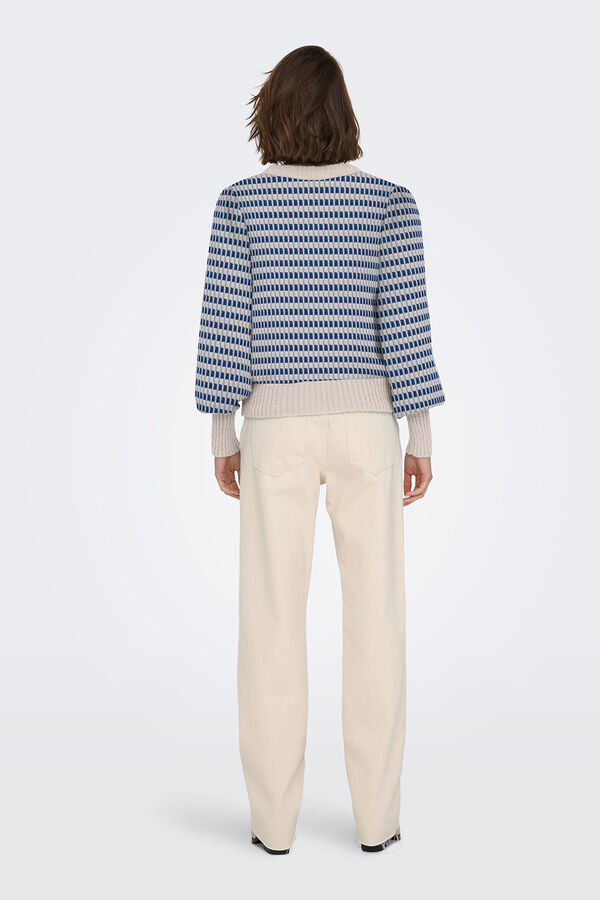 JDY Round neck jumper blue