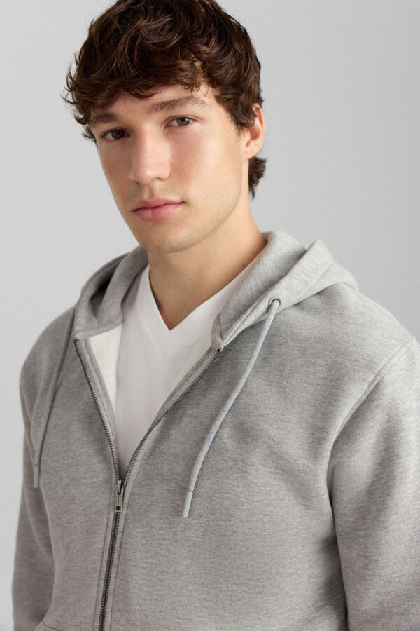 Springfield Basic open sweatshirt grey