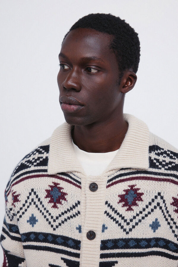 Springfield Fancy diamond cardigan red