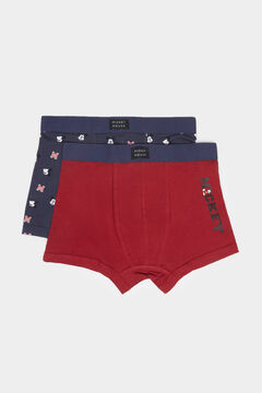Springfield 2er-Pack Boxershorts Baumwolle Micky Maus™ rot