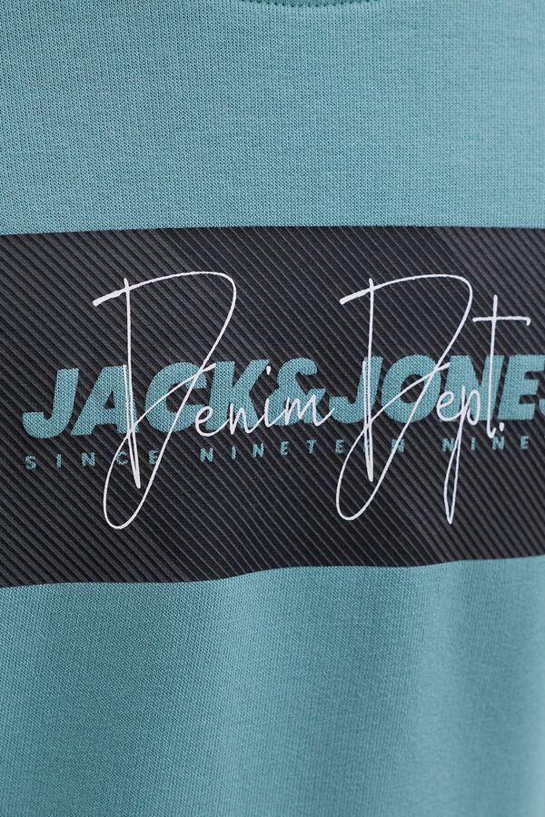 Jack & Jones Junior Square logo sweatshirt blue