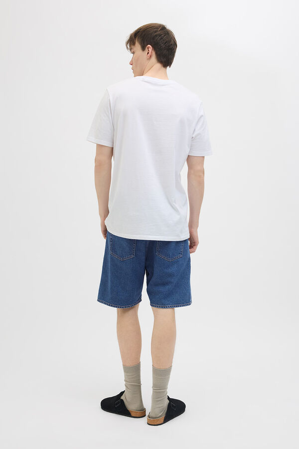 JJ REBEL Loose-fit denim Bermuda shorts bleu