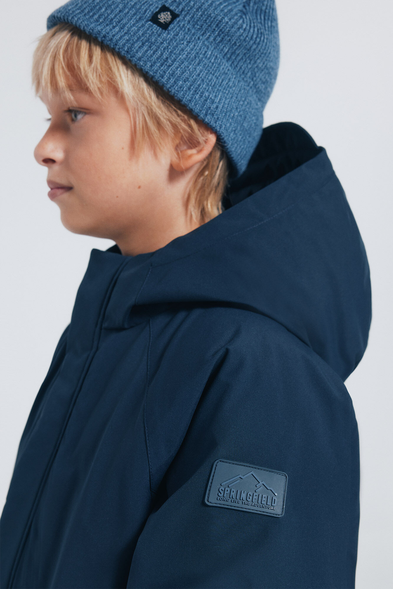 Springfield Kids Navy blue parka for boys
