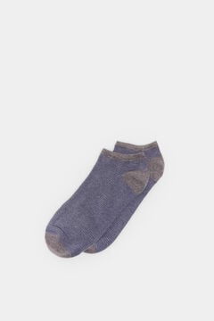 Springfield Micro-stripe ankle socks gray