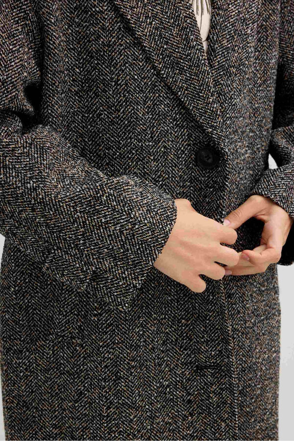 Inside Abrigo espiga hombro ca&iacute;do verde