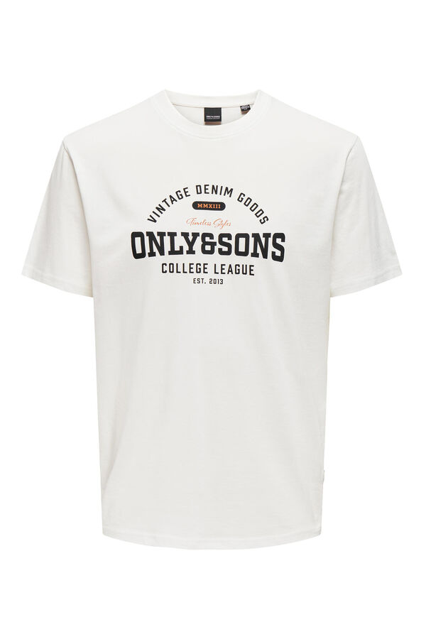 Springfield T-Shirt Print O&S blanco