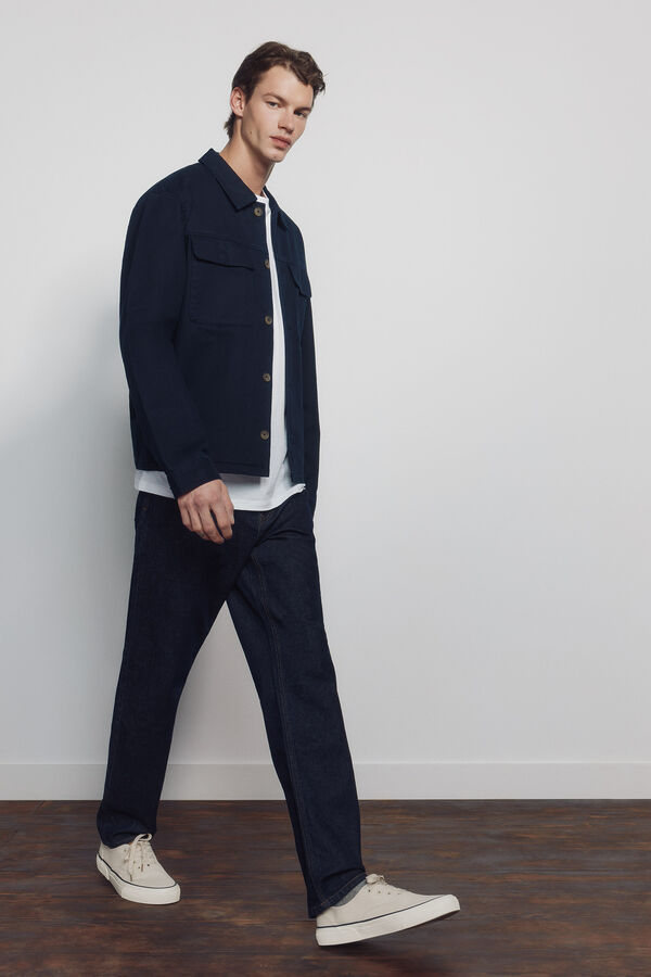 Springfield Jeans desized wash regular fit blue