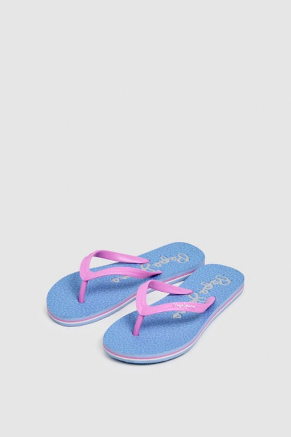 Pepe Jeans Animal print sandals blue