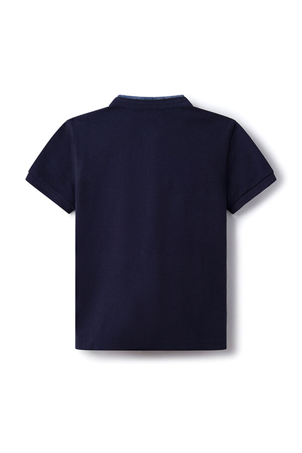 Springfield Mao-galléros póló, fiúknak kék