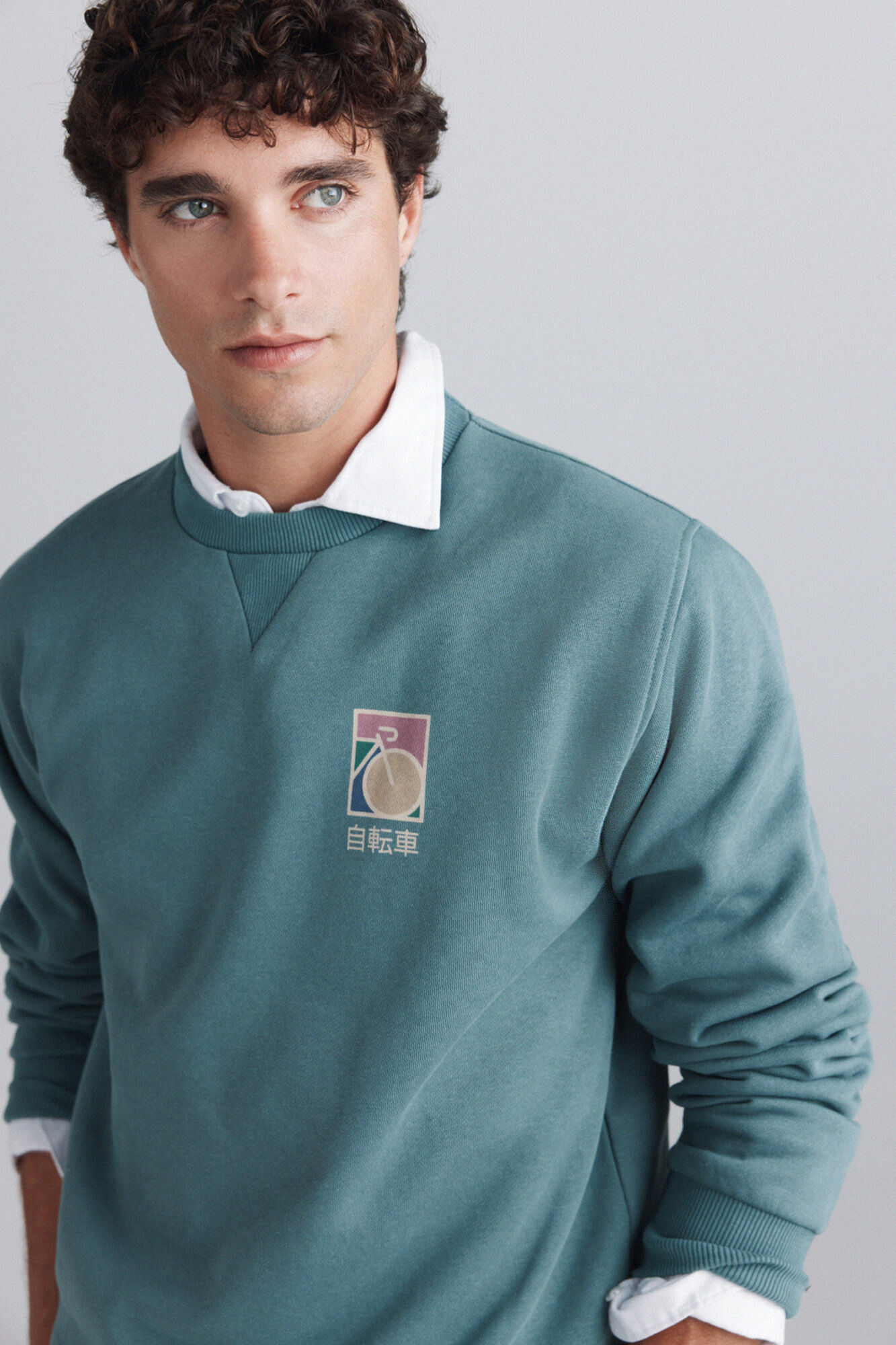 Springfield Sweatshirt de ciclismo gola caixa