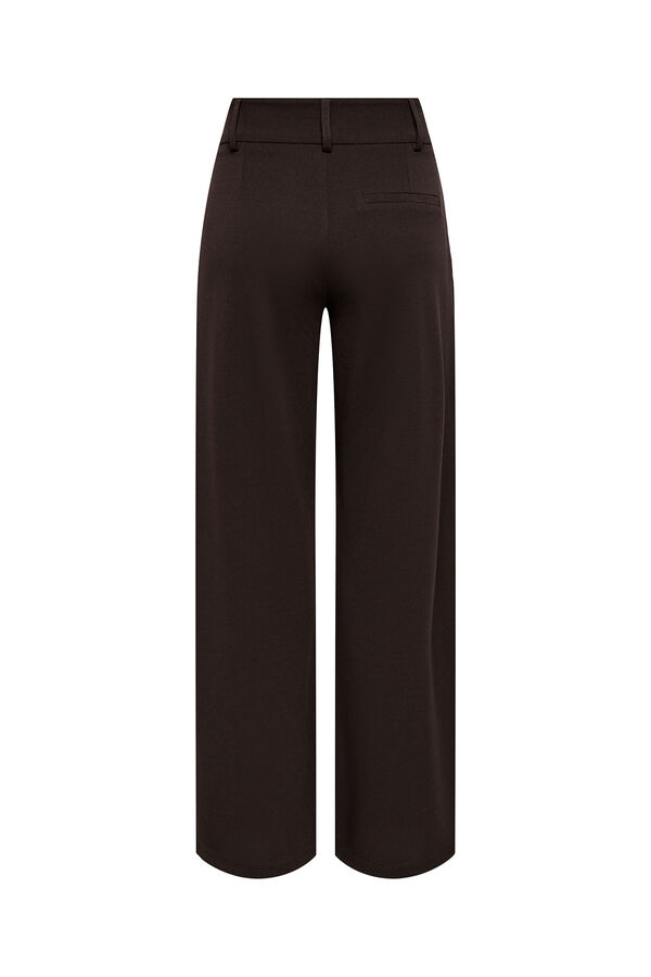 JDY Wide-leg long trousers nude