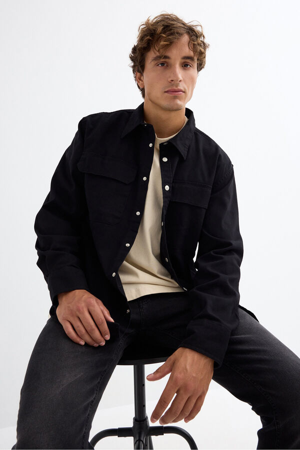 Inside Plain Shirt black