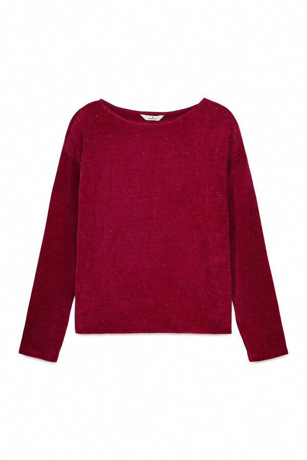 Springfield Majica sa &scaron;enilskim ukrasima Bordo