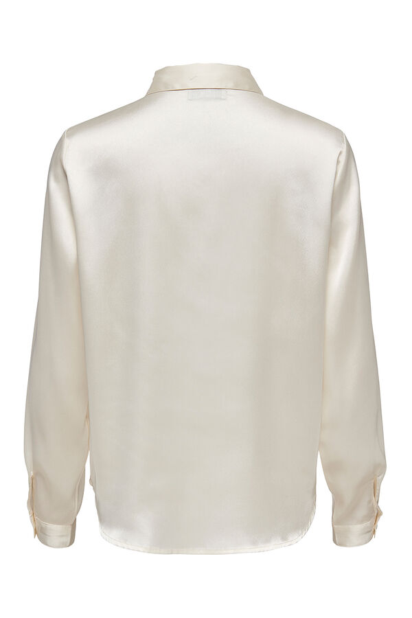 JDY Satin-Finish shirt beige