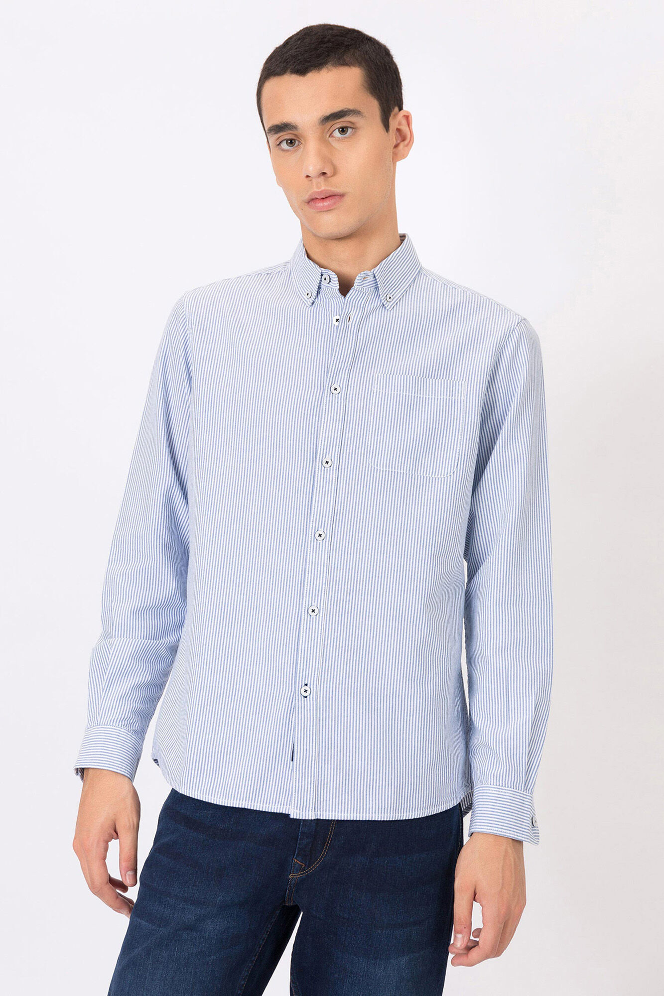 Tiffosi Camisa Regular Fit Oxford Rayas