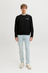 JJ REBEL Weite Sweatshirt mit R&uuml;ckenprint