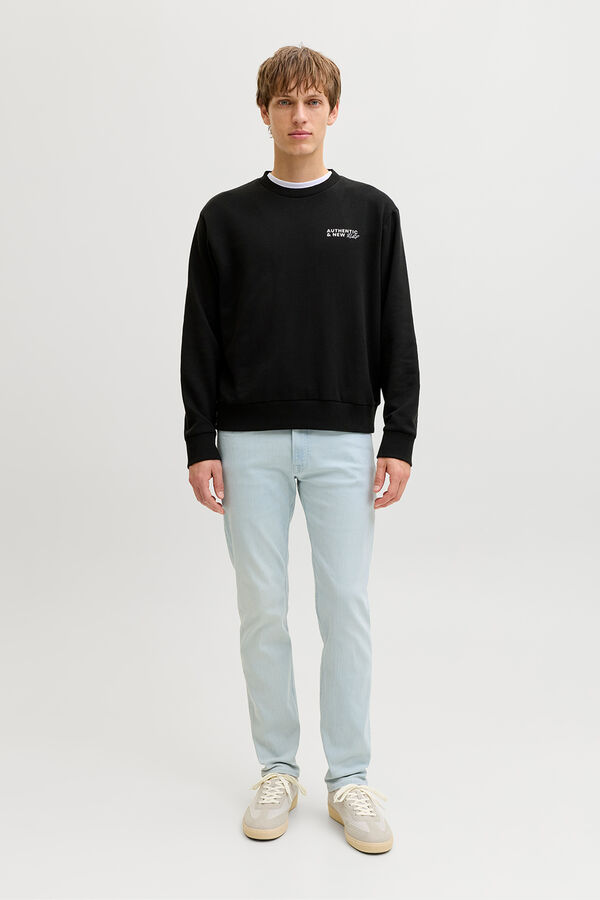 JJ REBEL Loose backprint sweatshirt black