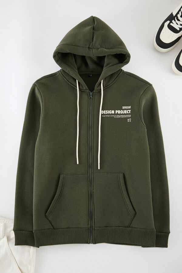 Trendyol Sudadera con capucha kaki