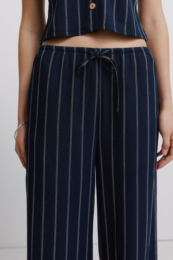 Springfield Pantal&oacute;n fluido azul