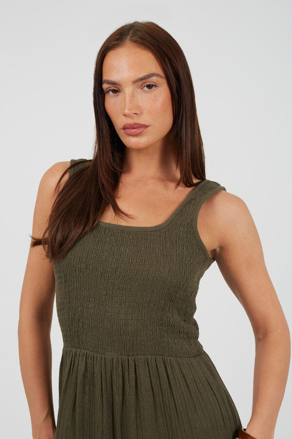 Brave Soul Long strappy jumpsuit printed