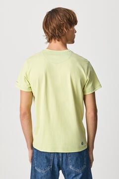 Springfield Camiseta detalle bolsillo amarillo