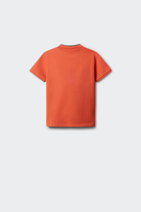 Springfield Kids Polo mao chambray ni&ntilde;o coral