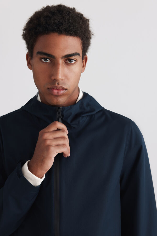 Springfield Short technical parka blue