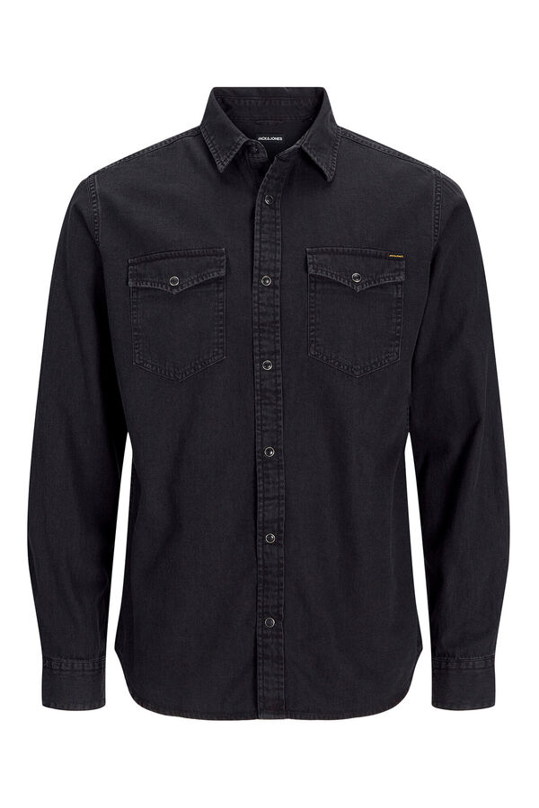 Jack & Jones Denim regular shirt black