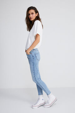 Springfield Reconsider slim fit cropped jeans blue
