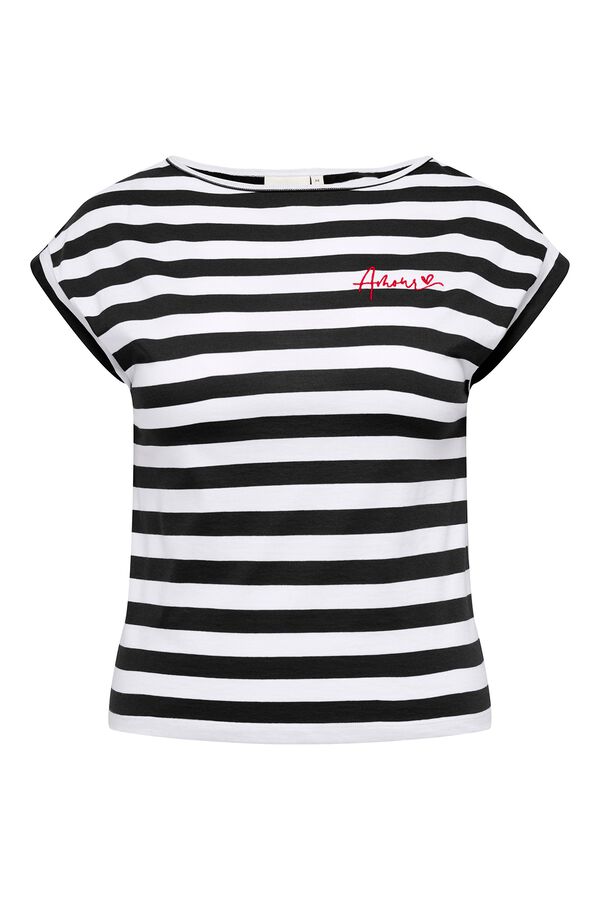 Only Carmakoma Cotton plus size T-shirt black