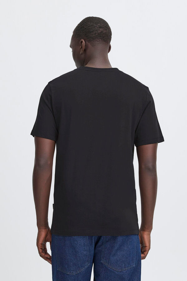 Blend Camiseta manga curta com logo  preto