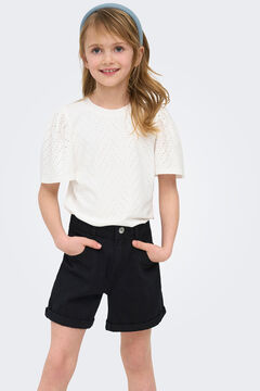 Only Girls Short vaquero tiro alto