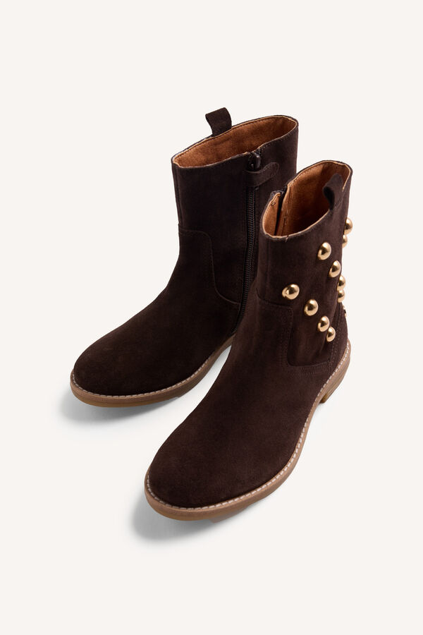 Gioseppo Leather ankle boots nude
