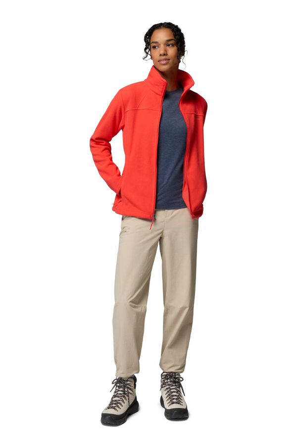 Columbia Fleece zip fastening pocket lining pink