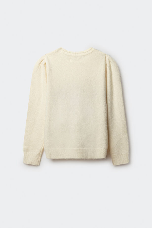 Springfield Kids Džemper za devojčice sa mašnom Bež