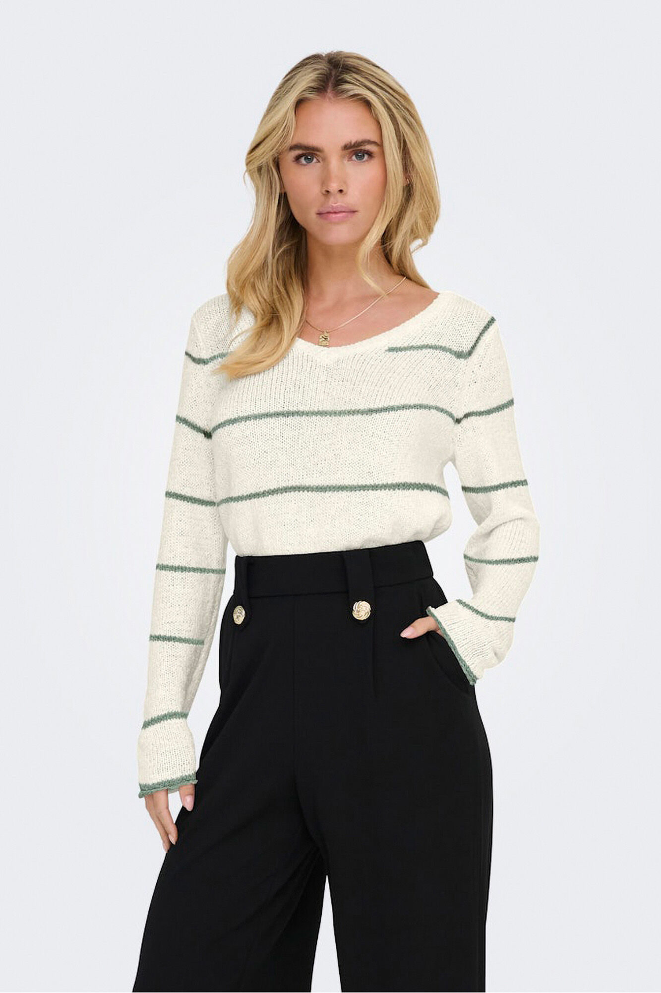 Only Jersey de cuello de pico