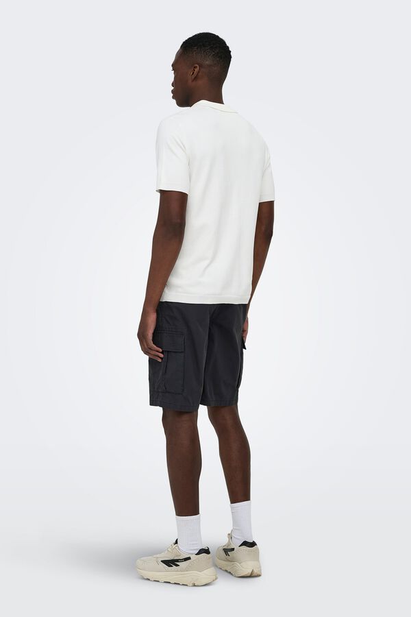 Only & Sons Cargo Bermuda shorts black