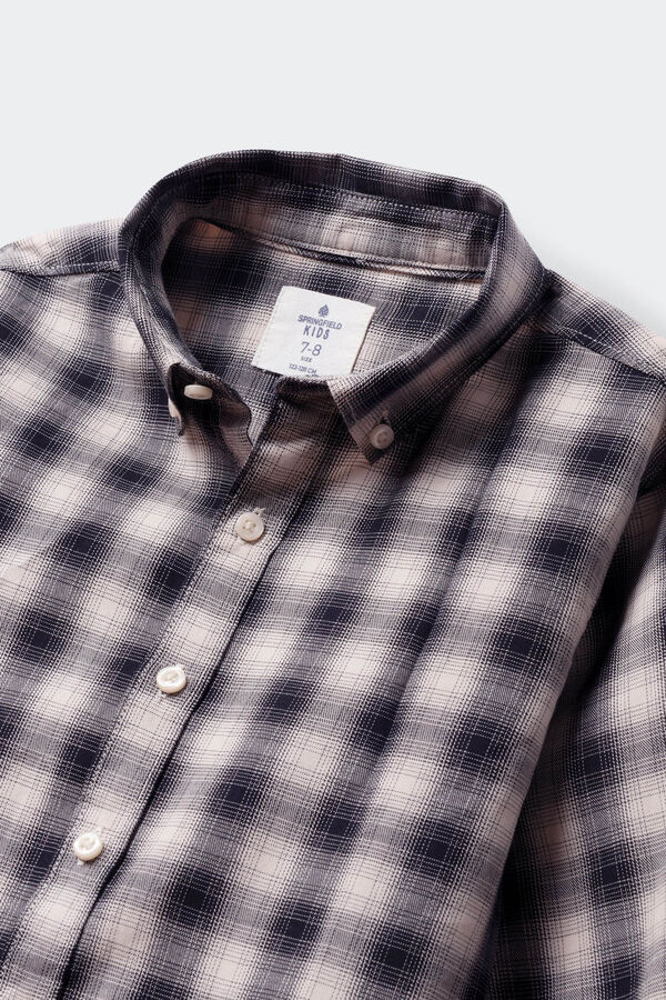 Springfield Kids Lumberjack plaid shirt for boys Crna