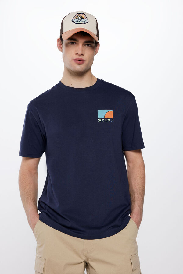 Springfield T-shirt sunset bleu
