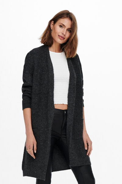 Springfield Long knit cardigan gray