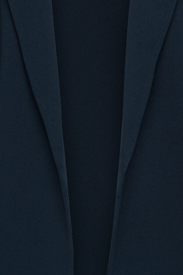 Only Girls Blazer fluida manga larga azul