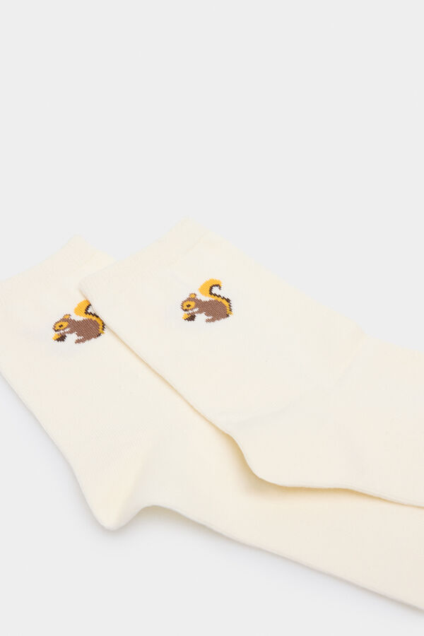 Springfield Plain long squirrel socks camel